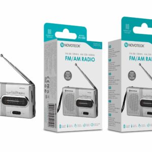 Rádio Portátil FM/AM com Design Clássico e Entrada para Auriculares SYJ-002