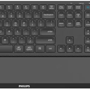 Pack Teclado + Rato Wireless Ótico 6000 Series (Preto) - PHILPS
