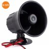 Sirene c/ Toque Alto 6~12V 125dB - VELLEMAN