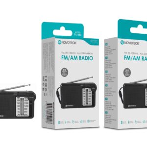 Rádio Portátil FM/AM com Antena Extensível e Entrada para Auriculares SYJ-003