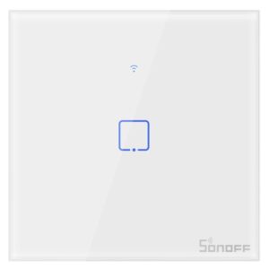 Interruptor de Parede Simples Táctil Inteligente Wi-Fi - Sonoff T1EU1C-TX