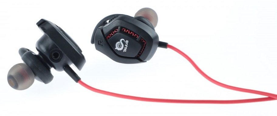 Auriculares REX Gaming (Preto / Vermelho) - TALIUS