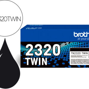 Pack 2x Toner TN-2320 (Preto) - BROTHER