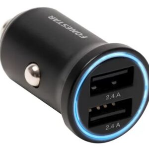Carregador de Isqueiro 2x USB 5V / 2,4A c/ Led - FONESTAR