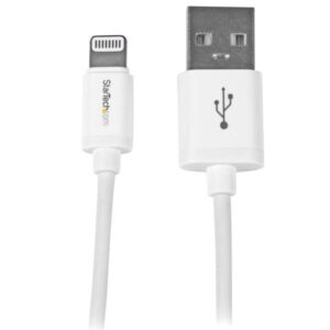 Cabo para Telemóvel Apple USBLT1MW USB A Macho - Lightning Macho (1 m) Branco - STARTECH