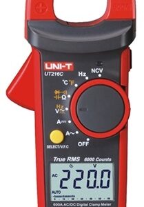 Pinça Amperímétrica Digital True RMS AC/DC 60A/600A  AC/DC 1000V - UNI-T