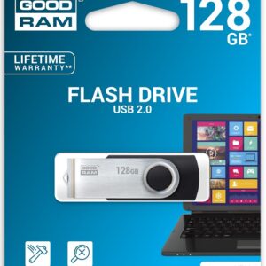 Pen Drive USB2.0 128GB UTS2 (Preto) - GOODRAM