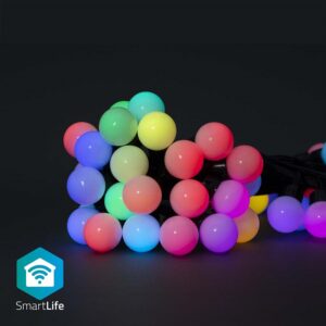 Serie 48 LED´s RGB Natal 220V c/ Efeitos SmartLife Wi-Fi (10,8 mts) - NEDIS