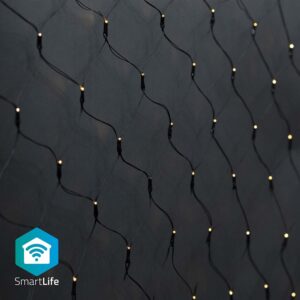 Iluminação Decorativa Rede Natal 400 LED´s Branco Q. 3000K SmartLife Wi-Fi (3 x 3 mts) - NEDIS