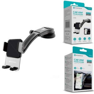 Suporte de Telemóvel para Grelha de Ventilação com Braço Ajustável e Rotação 360º Z-083