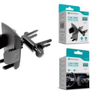 Suporte de Telemóvel para Saída de Ar com Presilha Ajustável – Rotação 360º para Telemóveis de 3,5'' a 7''Z-087