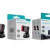 Suporte Universal para Telemóvel com Ventosa – Rotação 360º para Telemóveis de 3,5'' a 7''Z-090 Vermelho Preto