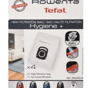 Pack 4x Sacos ZR-200520 p/ Aspirador - ROWENTA