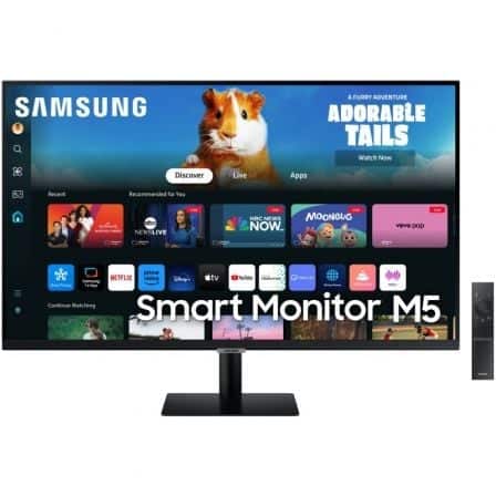 Smart Monitor Samsung M5 S32DM502EU 32"  Full HD  Smart TV  Multimédia Preto
