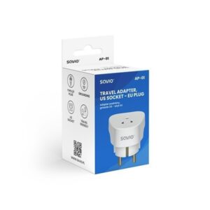 TRAVEL PLUG ADAPTER USA TO SPAIN SAVIO AP-01