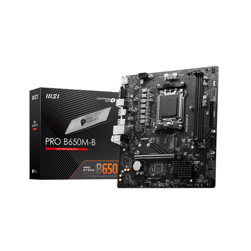 Motherboard MSI PRO B650M-B mATX 4xDDR5 Socket AM5